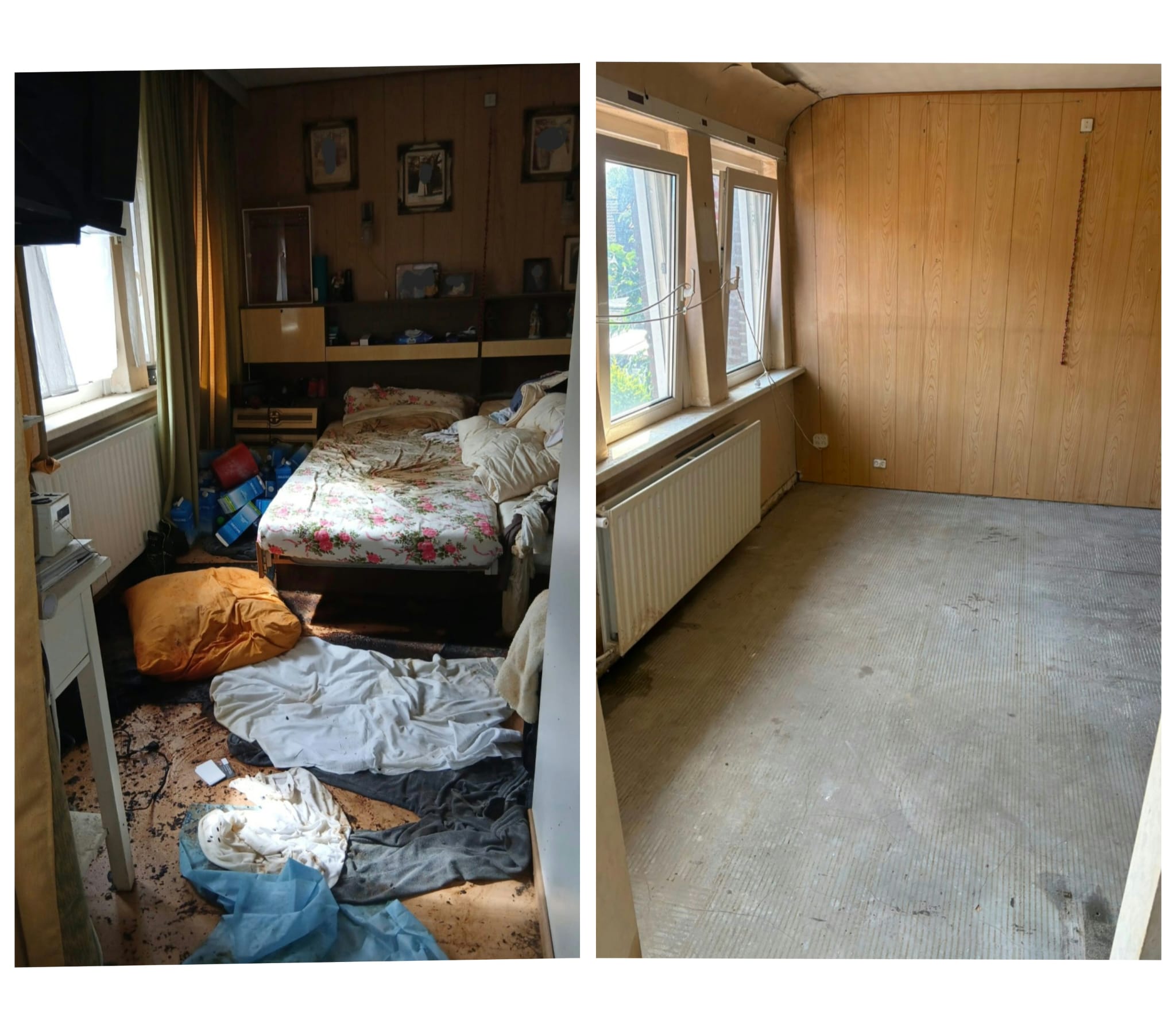 woningontruiming voor of na lijkvinding